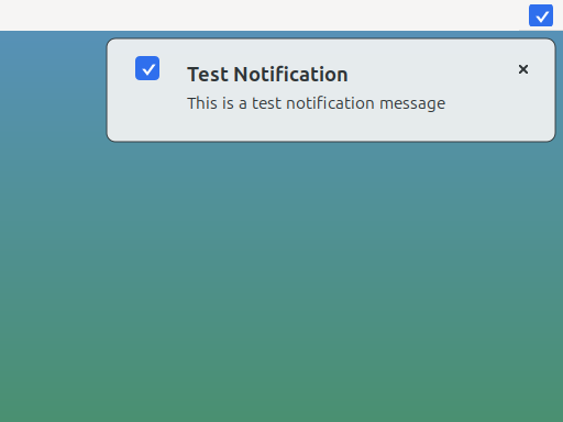 Linux notification